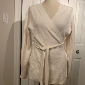 Athleta Cream Knit Cardigan